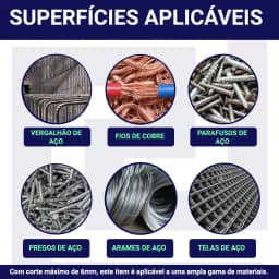 Ppliers Scissors Rebar Cut Cables Steel 8 Pol Cr-V 6mm