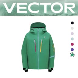 VECTOR Men and Women Cotton Contrast Skiing Top Waterproof and Durable Warm Snowboard Ski Double Board Single Board Outdoors