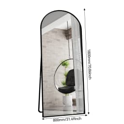 Rosahqnda Full Length Mirror 53x162cm Standing Mirror,Wall Mounted, Leanning, Floor Mirror,Full Body as Dressing Vanity Mirror