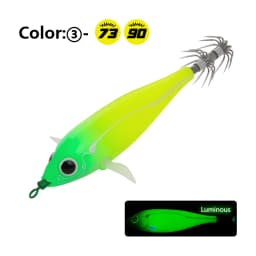 LETOYO 73/90mm floating squid lures luminous squid jig Artificial bait for cuttlefish webfoot octopus sea fishing lures