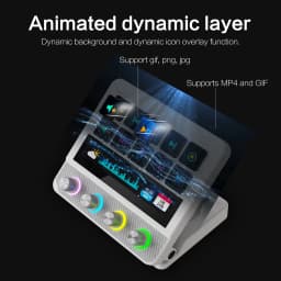 Mirabox N4 Pro Visual Stream Deck, 10-Key Programmable Macro Keyboard, Stream Controler for OBS Twitch YouTube Streaming