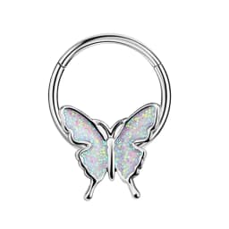 16G Stainless Steel Septum Ring Nose Hoop Ring Bee Bat Septum Piercing Cartilage Hoop Helix Tragus Daith Small Earrings