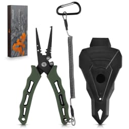 KastKing Cutthroat 7 inch Fishing Split Ring Pliers, 420 Stainless Steel Fishing Tools, Saltwater Resistant Fishing Gear