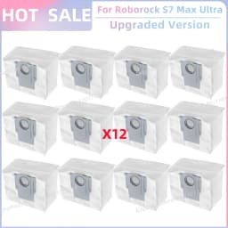 Fit for Roborock S7 Max Ultra Q100TSC Parts Main Roller Side Brush Hepa Filter Mop Pad Cloth Dust Bag Replacement Accessories