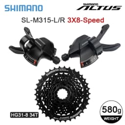 Shimano Acera Altus M360 24S Groupset 3x8 Speed M315 Shifter M310 Derailleur HG31-8 Cassette 8S K7 HG70 HG41Chain 112 Links