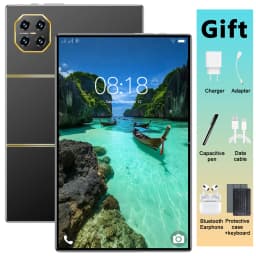 New 2026 5G Tablet 10.58 Inch HD Display 16GB RAM 1TB ROM 20000mAh 14 Core Android13 GPS WPS Dual SIM With Keyboard