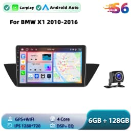 Podofo Android Car Radio For BMW X1 2010-2016 Carplay Android Auto Multimedia Player GPS Navigation RDS Head Unit
