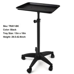 360° Rotating Beauty Salon Cart with Wheels - Organizer with Adjustable Height, Ultimate Salon Utility Cart