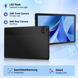 BUFO KB1004 10.1 Inch A333 Penta Core Tablet 16GB(3+13G) RAM 32GB ROM Android 15 800*1280 HD LCD Screen 5000mAh Battery 2MP Front 5MP Rear Camera Widevine L1 Support TF Card Up to 1TB Tablet PC