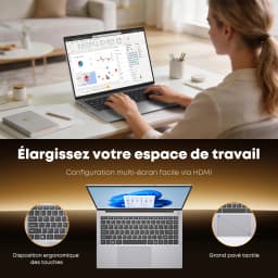 15.3 Inch Laptop Intel Core I5-8210Y 3.6Ghz 24Gb Ram 512Gb Ssd Win11 Pro Portable Pc for Students and Work 1920X1200 100%Srgb HDMI Usb-A Long Battery Life