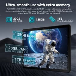 11.5 Inch Tablet PC G9 Octa‑Core A733 Android 15 30GB(6+24GB) RAM 128GB UFS ROM Widevine L1 8400mAh Dual Camera OTG WiFi BT5.3 US Local Warehouse