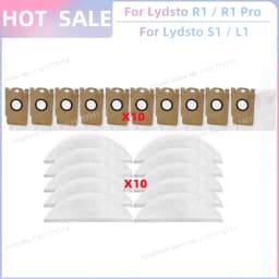 Fit For XiaoMi Lydsto R1 / R1A / R1D / R1 Pro / S1 / L1 Replacement Parts Accessoies Roller Side Brush Filter Mop Pads Dust Bag
