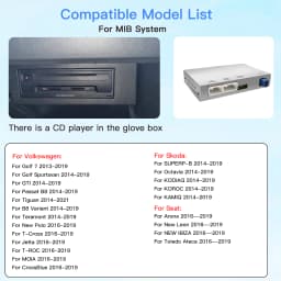 Wireless Carplay Android Auto for Volkswagen GTI Golf7 Tiguan Passat B8 Teramont Polo MIBI System Support Mirror Link Multimedia