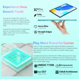 Teclast P30 Tablet 10.1 inch Android 16 12GB RAM 128GB ROM 1280x800 Unisoc T7200 Octa Core 6000mAh 5G&2.4G Wi-Fi