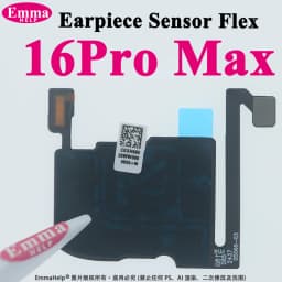 Earpiece Sensor Proximity Flex Cable Light for iPhone 16 Pro Max 15 Plus 14 17 Pro Mic Ear Speaker Microphone Repacement