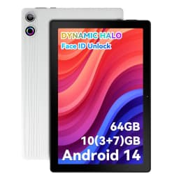 Tablet 10.1 Inch Android 14 Tablet PC, 10GB(3+7) RAM 64GB ROM Octa‑Core Processor, 1280*800 LCD Display, 5000mAh Battery, Only Tablet, For Daily Entertainment Reading Browsing