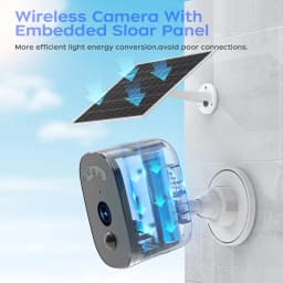 JOOAN 5MP WiFi Solar Camera Outdoor Wireless Battery Powered Security Camera PIR Human Detection Night Vision IP66 Waterproof