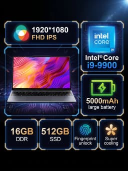 2026 Leno New 15.6" Ultra Slim Laptop Intel Core I9-9900 32Gb Ram 2Tb Ssd 1080P Fhd Windows 11 High-Performance Portable Notebook