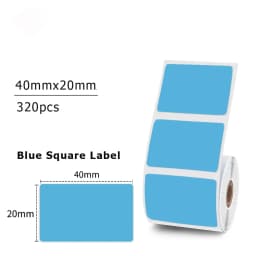40x20MM Compatible Phomemo M110 M220 M200 Self-Adhesive Color Laser Thermal Paper, E210 P50 Detong P1 HPRT T20 MAKER