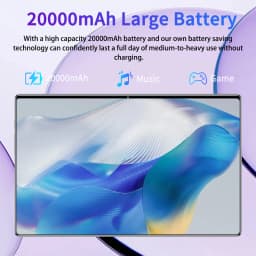 2026 New Tablet Android 13 12000mAh Large Battery 16MP+32MP Camera 10 Core 5G WiFi Portable 16GB RAM 1TB ROM For Ebook Reading