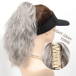 14‘’ Synthetic Short Wave Ponytail Claw Clip in Hair Extension Black Brown Gold Hairpiece for Women