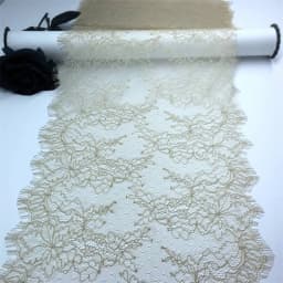 (3m/Lot) Eyelash Lace For Needlework 22.5cm IDY Lace Trim Chantilly Sewing Fabric Lace For Sewing Clothes