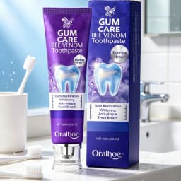 Oralhoe Whitening Toothpaste Clean Tooth Gaps Reduce Stain Restore Gum Health Long Lasting Fresh Breath Gum Care Toothpaste 100g