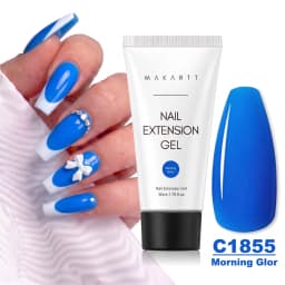 Makartt HEMA-Free Poly Nail Extension Gel 50ml, Hybrid Acrygel Builder Multi-Color, Long-Lasting French Manicure DIY Nail Art
