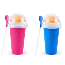 Creative Slushy Maker Cup with Straw DIY Magic Slushy Maker Squeeze Cup Fasting Cooling Make Cup For Milk Shake Slushies