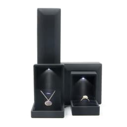 Luxury Bracelet Box Square Wedding Pendant Ring for Case Jewelry Gift Box with LED Light for Proposal Engagement Wedding
