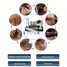 Stainless Steel Wire Drawing Machine Small Round Tube Tightener Hand-cranked Manual Wire Winding Machine Jewelry Collar Making T