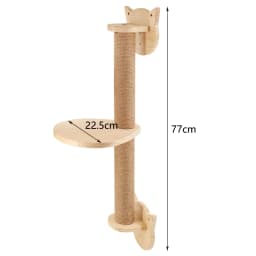 Wall Mounted Cat Climbing Shelf Wooden Hammock Bed Steps Perch Scratching Post Indoor Cat Furniture For Kitten Playing Sleeping
