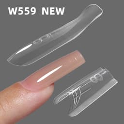 NEW YOKEFELLOW & MR NAIL Sandwich Nail Form 240pcs 15size Square Nail Extensions Top & Bottom Form Set for Quick Nail Extensions