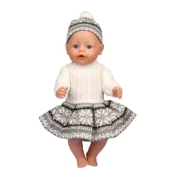 43 Cm Baby New Born Doll Clothes Wool Cute Santa Claus, Tree, Elk Christmas Clothes Suit For American 18 Inch Girl Doll Toy Gift