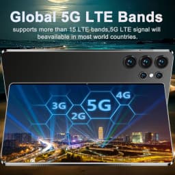 All-Round 10.36 Inch Android 13 Tablet, 14 Core Processor, 16Gb Ram 1Tb Rom, 20000Mah Battery, 5g Dual Sim Wifi, 16Mp+32Mp Cameras for Gaming, Video Streaming, and Daily Office Work