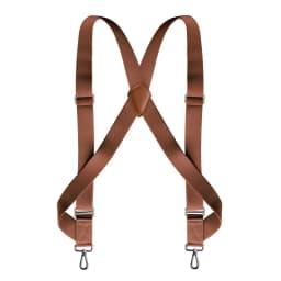 Trucker Suspenders for Men Work Heavy Duty 3.5cm Wide X-Back with 2 Side Hooks Clips Adjustable Elastic Big Tall Trouser Braces