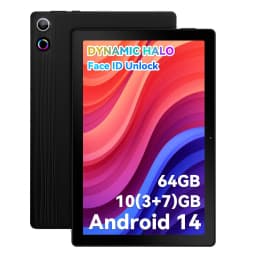 Tablet 10.1 Inch Android 14 Tablet PC, 10GB(3+7) RAM 64GB ROM Octa‑Core Processor, 1280*800 LCD Display, 5000mAh Battery, Only Tablet, For Daily Entertainment Reading Browsing