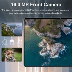 2026 New Android 13 Tablet 16GB RAM 1TB ROM 10 Core Processor 12000mAh Large Battery 16MP+32MP Dual Camera 5G WiFi Portable Tablet for Online Study Video Watching Home Entertainment Daily Use Nice Holiday Gift