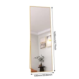 Rosahqnda Full Length Mirror 53x162cm Standing Mirror,Wall Mounted, Leanning, Floor Mirror,Full Body as Dressing Vanity Mirror
