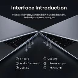 14.1' Intel Core I7 8650U Windows 11 Pro Computer 16GB 32GB RAM 512GB 1TB 2TB SSD Portable Laptop Office Computer PC