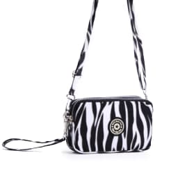 Ladies Girls multifunction 3 layers zipper wallet WaterProof Canvas Fabric Purses Moneybag Coin Purse, Crossbody Cellphone Purse