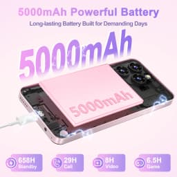 OUKITEL C3 Android 14 Cell Phone Unlocked-5000mAh Battery, 6.52'' Waterdrop Screen-16GB RAM+64GB/TF 1TB ROM Smartphone