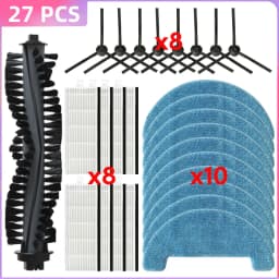 Fit For( Danhui X420 / Haier HSR Care / KitFort KT 590 / Isweep D520 / Gutrend Style Aqua 200 ) Brush Filter Mop Cloth Parts