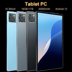 16GB RAM 1TB ROM 14 Core Android 13 Tablet 2026 20000mAh Battery 16MP 32MP Camera 5G WiFi Portable Device for Daily Use Learning Media Viewing Gift