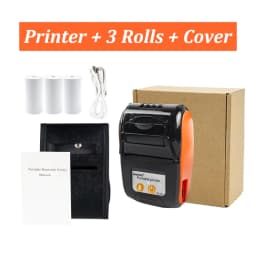 PT210 Mini Receipt Printer 58mm Portable Thermal Ticket Printer Android IOS Windows Wireless Bluetooth List Bill Maker With Plug