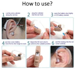 10PCS Hearing Aid Earplug Ear Plugs Eartips Domes with Sound Tube for BTE Hearing Aids