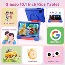 COLORROOM Kids Tablet 10.1 Inch Android 16, 6GB RAM 64GB ROM, 1TB Expandable, 6000mAh, WiFi, EVA Case, Parental Control, Google