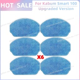 Fit For ( Kabum Smart 100 KBSF007, Nedis WIFIVCR001CBK, Nedis WIFIVCB01 ) Vacuum Parts Side Brush FIlter Mop Cloth Rubber Strip