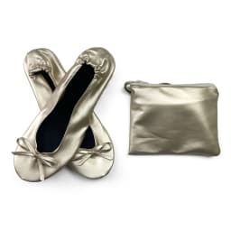 Women's Foldable Portable Ballet Flats Soft Sole Roll Up Slippers Slip OnComfy ancing Flat Shoes for Travel Wedding with Bag
