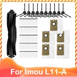 For Imou L11 A L11 Vacuum Cleaner Spare Accessories Main Side Brush Hepa Filter Dust Bag Mop Cloths Rag Replacement Parts